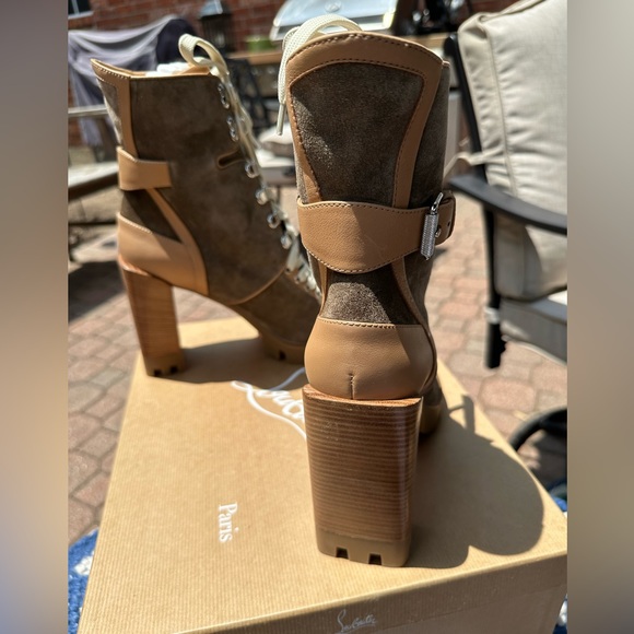 Christian Louboutin Macademia Silex Brown Boot 100MM 40 1/2 IT - Picture 8 of 16